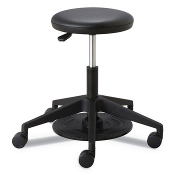Safco 19.25 in. - 24.25 in. Seat Height, Supports Up to 250 lbs., Lab Stool - Black