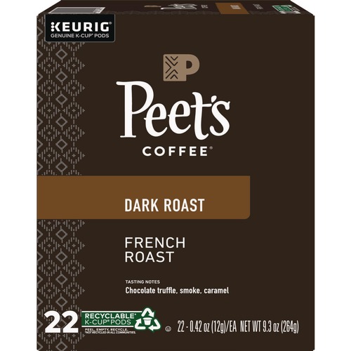 Bulk Savings Pricing 2 | Peet's Coffee & Tea 5000363995 Coffee K-Cups - French Roast (22/Box) image number 0