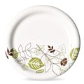 Office Jansan | Dixie UX7PATH Pathways Soak-Proof Shield 6.88 in. Paper Plates - Green/Burgundy (125/Pack, 8 Packs/Carton) image number 3