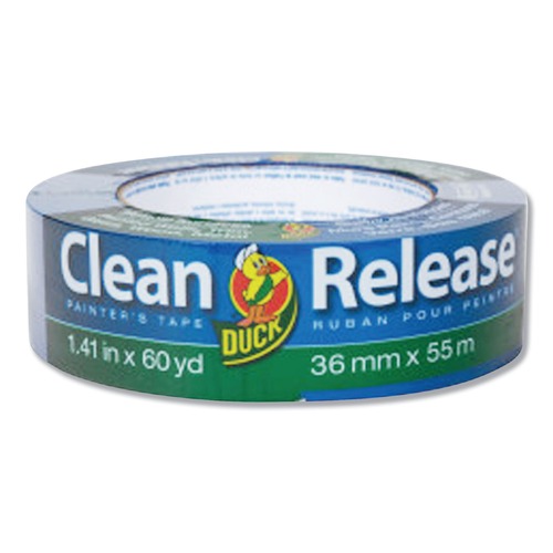  | Duck 284373 1.41 in. x 60 yds 3 in. Core Clean Release Painter's Tape - Blue (16/Pack) image number 0