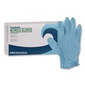 Disposable Gloves | Boardwalk 382XSCTA 9.5 in. 5 mil Disposable Examination Nitrile Gloves - X-Small/Blue (1000/Carton) image number 1