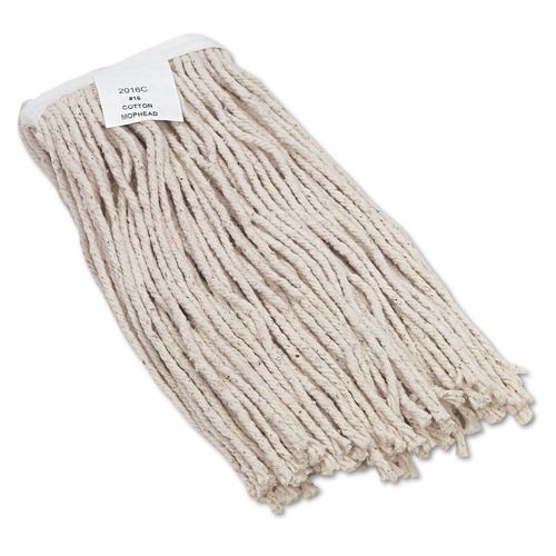 Just Launched | Boardwalk BWK2016CEA Cotton Cut-End Wet Mop Head - Size 16, White image number 0