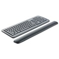 Office Jansan | 3M WR85B 19 in. x 2 in. x 0.75 in. Gel Keyboard Wrist Rest - Solid Black image number 2
