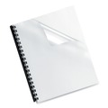 Office Jansan | Fellowes Mfg Co. 52089 Crystals Transparent Presentation Covers for Binding Systems - Letter, Clear (100/Pack) image number 1