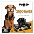 Trash & Waste Bins | Furloo FLO210 8 in. x 13 in. Open-Face Commercial Grade Dog Waste Station Refill Bags - Black (2000/Carton) image number 4