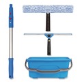 Cleaning Tools | Gritt Commercial GRI138B Pro Window Cleaning Kit with 14 in. Squeegee, 14 in. Washer, 20 in. Pole and 3 Gallon Heavy-Duty Bucket (1-Kit) image number 0