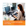 Office Jansan | 3M MS85B 16 in. x 12 in. x 1.75 in. to 5.5 in. 20-lb. Capacity Adjustable Monitor Stand - Black/Silver image number 8