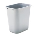 Trash & Waste Bins | Rubbermaid Commercial FG295600GRAY 7 gal. Deskside Plastic Wastebasket - Gray image number 0