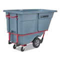 Cleaning Carts | Rubbermaid Commercial 2192462 1 cu yd BRUTE DURATILT Frame Tilt Truck Standard Duty 1200 lb Capacity Gray image number 4