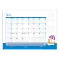 Calendars & Planners | House of Doolittle 139 22 in. x 17 in. 12-Month (Jan to Dec): 2026 Recycled Desk Pad Calendar - Illustrated Seasons Artwork, Black Binding/Corners image number 8