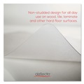 Office Jansan | Deflecto CM21242COM Economat 45 in. x 53 in. All Day Use Chair Mat Roll For Hard Floors - Clear image number 8