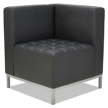 Alera QUB Series 26.38 in. x 26.38 in. x 30.5 in. Corner Sectional - Black