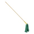 Mops | Rubbermaid Commercial FGT85206GR00 5 in. Green Headband Microfiber Tube Mop - Medium Green (6/Carton) image number 3