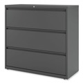  | Alera 25507 42 in. x 18.63 in. x 40.25 in. 3 Legal/Letter/A4/A5 Size Lateral File Drawers - Charcoal image number 2