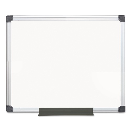 Mothers Day Sale! Save an Extra 10% off your order | MasterVision MA0312170MV 24 in. x 36 in. Aluminum Frame Value Melamine Dry Erase Board - White image number 0
