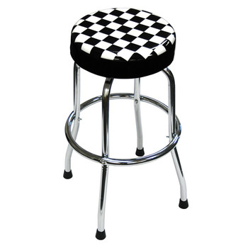 ATD 81055 Shop Stool with Checker Design