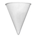 Cups and Lids | Coffee Pro CPCONE4 4 oz. Paper Cone Cups - White (5000/Carton) image number 0