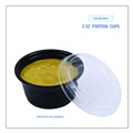 Cups and Lids | Boardwalk BWKPRTLID2 2 oz. Souffle/Portion Cup Lids - Clear (2500/Carton) image number 8