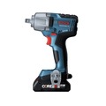 Impact Drivers | Factory Reconditioned Bosch GDS18V-330CB25-RT 18V Lithium-Ion Brushless Connected-Ready 1/2 in. Cordless Mid-Torque Impact Wrench Kit with Friction Ring and Thru-Hole (4 Ah) image number 2
