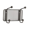 Cleaning & Janitorial Supplies | Safco 6401BL 8.5w x 3d x 5.5h 2-Hook Onyx Mesh Wall Racks - Black image number 2