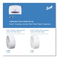 Cleaning & Janitorial Supplies | Scott 09603 14.25 in. x 6 in. x 9.75 in. Essential Coreless Jumbo Roll Tissue Dispenser - White image number 8