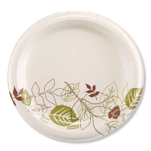 Cutlery | Dixie UX9PATHPB Pathways 8.5 in. Diameter Mediumweight Paper Plates (600/Carton) image number 0