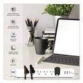 Office Electronics & Batteries | GoGreen Power GG-1662USBC 6 ft. Cord 450 Joules 6 AC Outlets/3 USB Ports Surge Protector with USB - White image number 4
