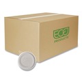 Food Trays, Containers, and Lids | Eco-Products EP-BRSCLID-L Evolution World EcoLid 25 Percent Recycled Food Container Lid Fits 12 to 32 oz Containers - White (500/Carton) image number 0