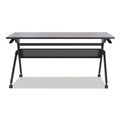  | Alera ALEVA7276BK Flip and Nest 55-7/8 in. x 23-5/8 in. x 28-1/2 in. Table Base - Black image number 3