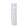 Cutlery | Dart 12FTLS Lift N' Lock Lids for 10 - 14 oz. Cups - Translucent (100/Sleeve, 10 Sleeves/Carton) image number 0