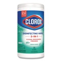Cleaning & Janitorial Supplies | Clorox 01656 7 in. x 8 in. 1-Ply Disinfecting Wipes - Fresh Scent, White (450/Carton) image number 2