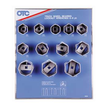 PRODUCTS | OTC Tools & Equipment 9852 Wheel Bearing Locknut Socket Display with Board
