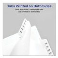 Office Jansan | Avery 01705 11 x 8.5 Allstate Style Preprinted Legal Exhibit Side 101 to 125 Tab Index Dividers - White (25-Pieces/Set) image number 5