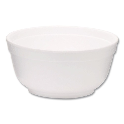 Food Trays, Containers, and Lids | WinCup 221990 8 oz Squat Style Foam Bowls - White (1000/Carton) image number 0
