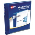 Office Jansan | Avery 17670 0.5 in. Capacity 11 x 8.5 Flexible View Binder with 3 Round Rings - Blue image number 0