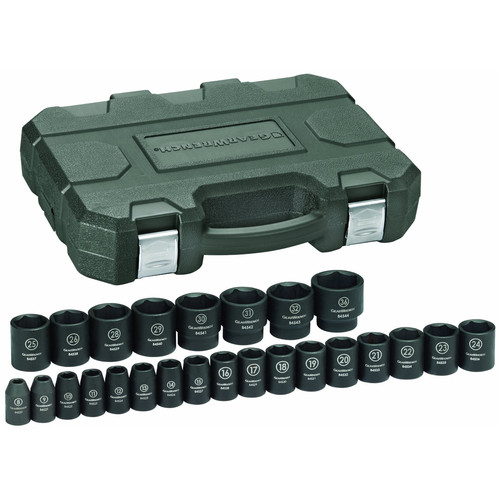  | GearWrench 84933N 25-Piece 1/2 in. Drive Metric Impact Socket Set image number 0