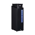 Trash & Waste Bins | Rubbermaid Commercial 2078994 Sustain 15 gal Metal/Plastic Decorative Refuse with Recycling Lid - Black/Blue image number 2