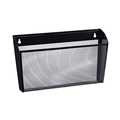 Office Jansan | Universal UNV20011 14.13 in. x 3.38 in. x 8.5 in. Mesh Three-Pack Wall Files - Letter Size, Black (1/Set) image number 2