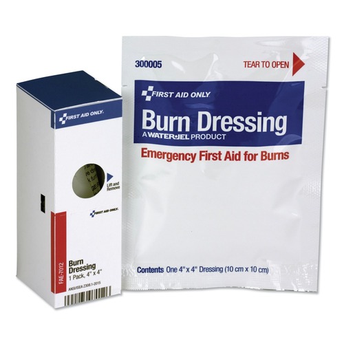 First Aid | First Aid Only 16-004 SmartCompliance 4 x 4 Burn Dressing Refill - White (1/Box) image number 0