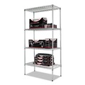  | Alera ALESW503618SR NSF Certified Industrial 36 in. x 18 in. x 72 in. 4-Shelf Wire Shelving Kit - Silver image number 8