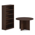 Office Filing Cabinets & Shelves | Alera AE1NNN-B366514 HRG 36 in. x 14 in. x 65 in. 5-Shelf Seville Bookcase - Mahogany image number 5