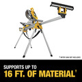 Miter Saw Accessories | Dewalt DWX723 9 in. x 151 in. x 32 in. Heavy Duty Miter saw Stand - Silver image number 10