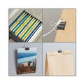 Office Jansan | Universal UNV11124 Binder Clips with Storage Tub - Medium, Black/Silver (24/Pack) image number 3