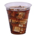 Labor Day Sale! Save $30 off $199! | Eco-Products EP-CR12 BlueStripe 12 oz. Plastic 25 Percent Recycled Content Cold Cups - Clear/Blue (20/Carton) image number 2
