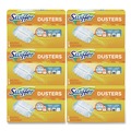 Cleaning & Janitorial Supplies | Swiffer 11804 Dusters Starter Kit with Dust Lock Fiber and 6 in. Handle - Blue/Yellow (6/Carton) image number 0