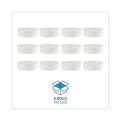 Boardwalk 6102B 3.5 in. x 2000 ft. JRT Septic Safe 2-Ply Bath Tissue - Jumbo, White (6 Rolls/Carton) image number 2
