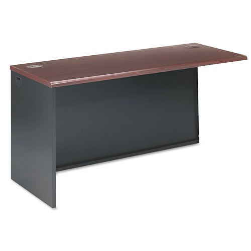  | HON H38946L.N.S 38000 Series 60 in. x 24 in. x 29.5 in. Left Return Shell - Mahogany/Charcoal image number 0