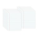 Office Jansan | Universal UNV11000 8.5 in. x 11 in. Glue Top Pads - Legal Rule, White (1 Dozen) image number 0