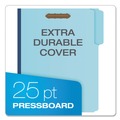 Office Jansan | Pendaflex 61542 Earthwise 2 in. Expansion 2 Fasteners Heavy-Duty Pressboard Fastener Letter Folders - Light Blue (25/Box) image number 2