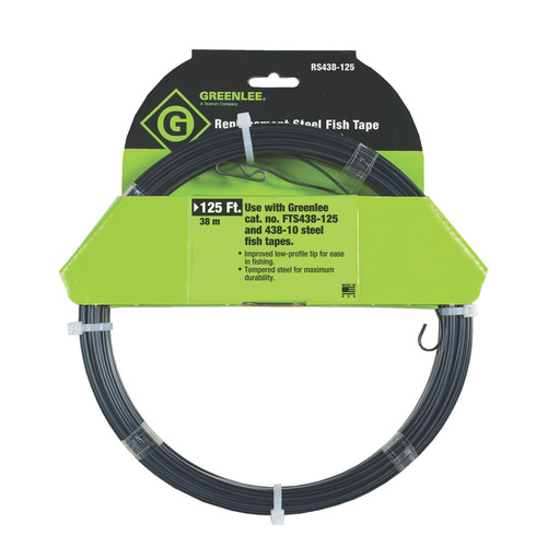 Material Handling | Greenlee RS438-125 125 ft. Replacement Steel Fish Tape image number 0